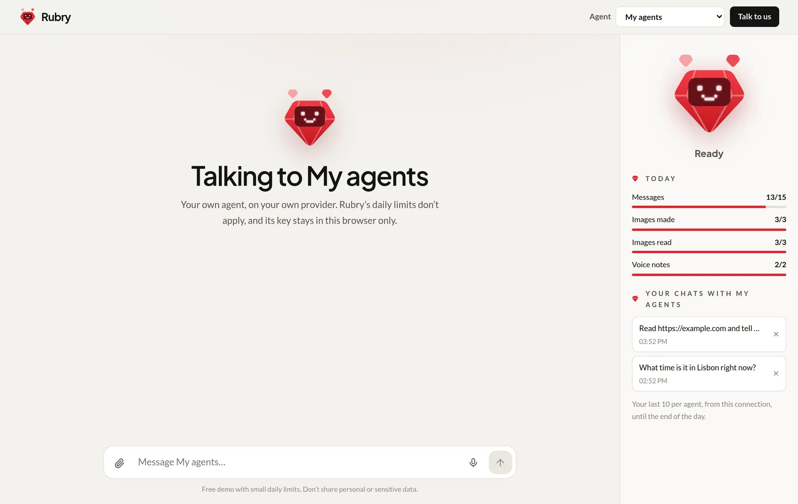 Your agent on rubry.ai